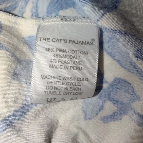CATS PAJAMAS PIMA KNIT CAPRI SET- SIZE SMALL - Picture 10 of 16